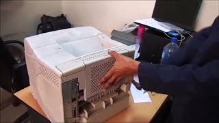 how to replace fixing unit for HP Laser jet 425042004300 4350 fixing assemble [upl. by Swane]