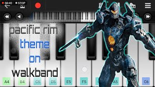 pacific rim theme  drum  piano cover  on walkband [upl. by Bauske]