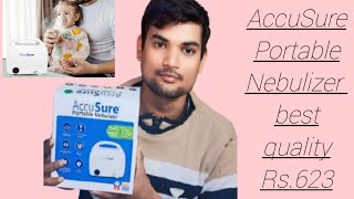 AccuSure Portable Nebulizer best quality Rs623unboxing [upl. by Grannias61]