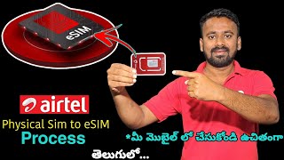 Airtel Physical Sim to eSIM Process Full Details  Information All About eSIM Full Tutorial [upl. by Eiddal]