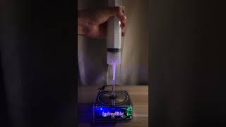 I Collect Lightning with a Syringe⚡  teslacoil experiment [upl. by Ymaj]