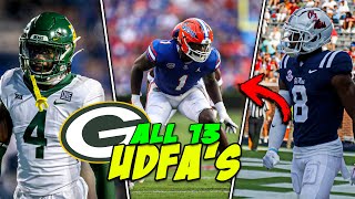 EVERY Undrafted Free Agent the Packers Have Signed So Far [upl. by Luapnaes]