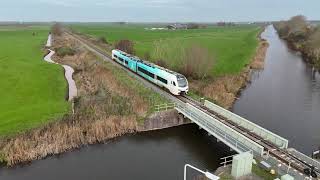 Arriva trein van Hindeloopen naar Molkwerum 12112024 1405 [upl. by Zacharia59]