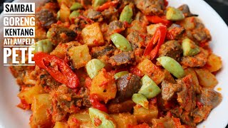 RESEP SAMBAL GORENG KENTANG ATI AMPELA PETE ALA CATERING [upl. by Odawa]