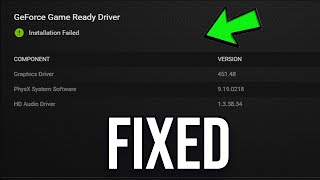 Fix GeForce Game Ready Driver Installation Failed on Windows 1011 [upl. by Orvil834]