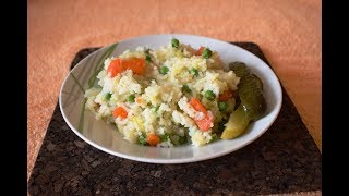 Vegetable risotto  easy vegan low fat  calories [upl. by Cissie]