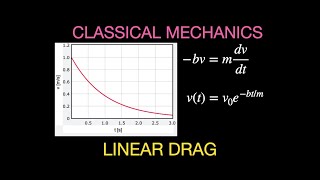 Classical Mechanics Linear Drag without the Gravitational Force [upl. by Kempe]