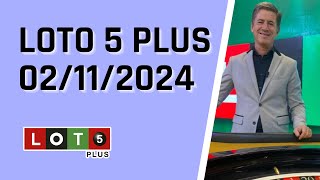 Loto 5 plus en vivo 02112024  Resultados del sorteo Loto5plus del Sábado 2 de Noviembre del 2024 [upl. by Cletis629]