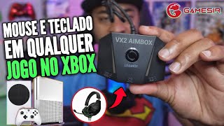 ADAPTADOR VX2 AIMBOX Gamesir PARA USAR MOUSE E TECLADO NO XBOX ONE E XBOX SERIES COM HEADSET [upl. by Armilda]