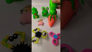 RIP Carrot man satisfying squishy frog funny trend kineticsand [upl. by Htesil]