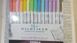 Bible Study Tools  Zebra Mildliner Creative Markers [upl. by Ahsrav58]