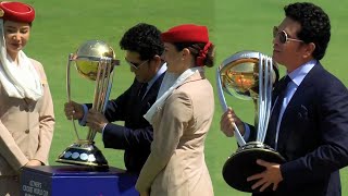 Sachin Tendulkar Emotional lifting World Cup Trophy as Global Brand Ambassador in CWC 2023 [upl. by Sharron43]