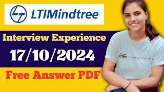 LTI Interview Experience  Latest Interview Experience LTI Mindtree LTIInterviewexperience jobs [upl. by Magocsi]