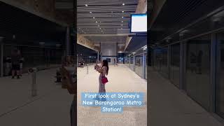 FIRST LOOK at Sydney’s NEW Barangaroo Metro Station shorts [upl. by Swords134]