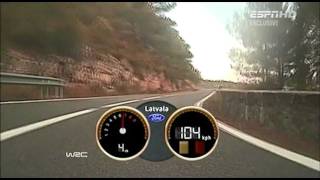 WRC Onboard JariMatti Latvala  RACCRally de Espana 2011 Day 2 [upl. by Sass]