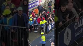 Falkirk fc v Hamilton Hamilton fans acting hard behind the stewards lol falkirkfc falkirkbairns [upl. by Deena]