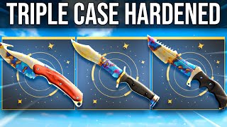 THE TRIPLE CASE HARDENED MADNESS🔥 HELLCASE [upl. by Etnoval]