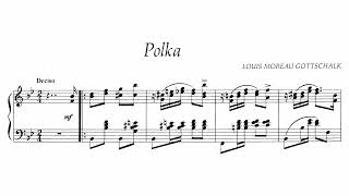 Louis Moreau Gottschalk  Polka in Bflat major RO 273 [upl. by Mary]