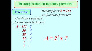 DECOMPOSITION dun nombre en PRODUIT de FACTEURS PREMIERS  METHODE  3 exemples  mathématiques [upl. by Slade]