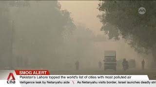 Pakistan blames winds from India for record high air pollution in Lahore [upl. by Fielding]