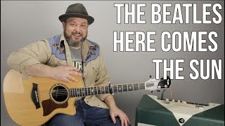 The Beatles Here Comes The Sun Guitar Lesson  Tutorial [upl. by Olga]