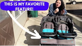 Baby Trend Navigator Double Jogger Stroller Tropic Review [upl. by Sadye]