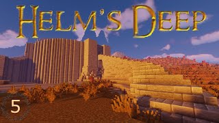 Building Helms Deep in Survival Minecraft 5 [upl. by Enoyrt]