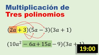 Multiplicacion de tres polinomios [upl. by Allyson764]