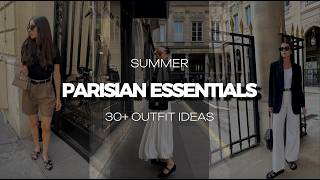 30 FRENCH WARDROBE ESSENTIALS To Achieve Effortless Parisian Summer Style [upl. by Gnehp]