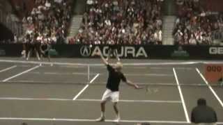 John McEnroe Serve Slow Motion2012wmv [upl. by Fleisig]