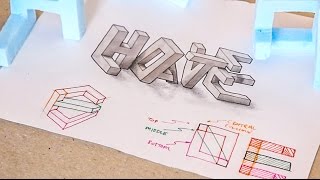 Styrofoam modelling  3D typography [upl. by Oiretule]