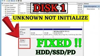 HDD unknown Not initialized in Windows 10 under Different Situations  MBR Rebuild Problem [upl. by Hicks]