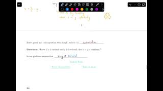 175 Prove Rational Irrational  Irrational  Proofs  Discrete Math [upl. by Enomaj580]