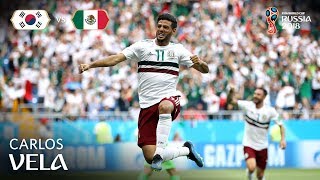 Carlos VELA Goal  Korea Republic v Mexico  MATCH 28 [upl. by Llewop]