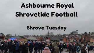 Ashbourne Royal Shrovetide Football Shrove Tuesday [upl. by Eseuqram]