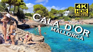 Cala dOr Beach Walk Mallorca Santanyí 4K 60fps HDR Dolby Atmos 💖 Balearic Islands 👀 Spain 🇪🇸 [upl. by Eurydice]