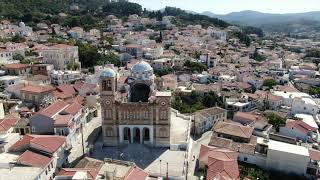 Greece  Karlovasi SAMOS AERIAL 4K  21021265 [upl. by Ahsim986]