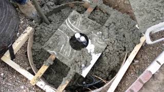 How to Make a Concrete Foundation for Solar Lights [upl. by Annat]