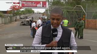 Lebombo Border Post  The border post in Mpumalanga closed yet again [upl. by Ainatit]