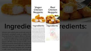 Vegan Chicken Nuggets vs Real Chicken Nuggets [upl. by Lazaruk]