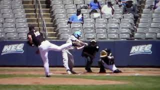 Bryant P Tyler Mattison Tigers 4th round pick vs Long Islands Cole Biddle 1st inn 52721 [upl. by Refinej642]