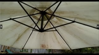 How to replace or Remove Patio Parasol Cover [upl. by Christoper]