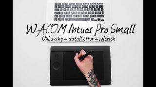 Wacom intuos pro small unboxing  platform not supported [upl. by Esorbma]