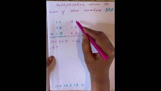 Trick to multiply 3 numbers mentally maths mathstricks vedicmaths mathematics [upl. by Arada]