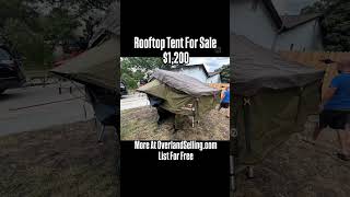 Used rooftoptent forsale in Helotes Texas  More at facebookmarketplace or OverlandSellingcom [upl. by Nine]