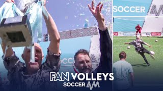 Soccer AM win the FINAL EVER volley challenge 🥳  Cheltenham Town vs Soccer AM  Fan Volleys [upl. by Mouldon]