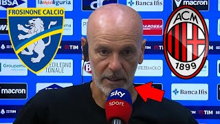 INCREDIBILE GUARDA COSA HA DETTO PIOLI DOPO LA VITTORIA CONTRO IL FROSINONE NOTIZIE DI MILAN [upl. by Natsreik114]