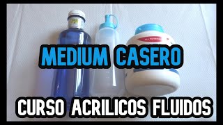 Cómo hacer MEDIUM CASERO para POURING ✅ Tutorial de Acrílico Fluido en español [upl. by Atinehs]