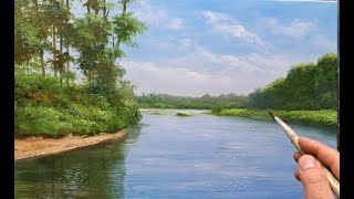 Painting a landscape with oil Vugar Mamedov art painting acrylicpainting oilpainting [upl. by Assetniuq]