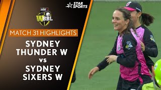 HIGHLIGHTS Amelia Kerrs 316 went in vain as the Sydney Derby got washed out WBBLOnStar [upl. by Alliuqet515]